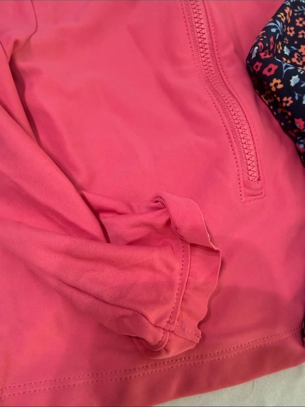 Kids' Long-Sleeve Rashguard Set - Pink and Floral
